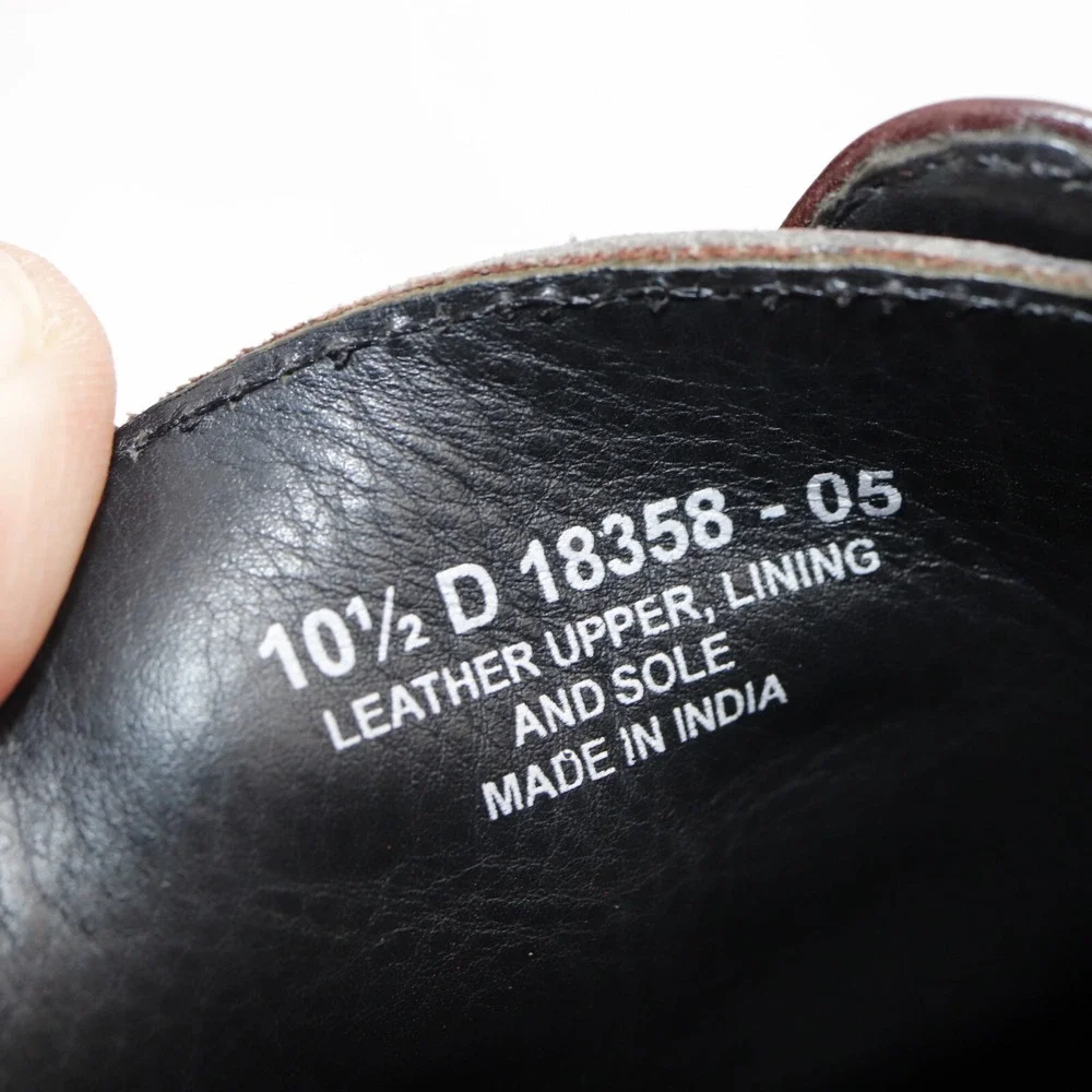 Florsheim Shoes Mens Welles Oxford Size 10.5 D Brown Leather Cap Toe Derby Dress